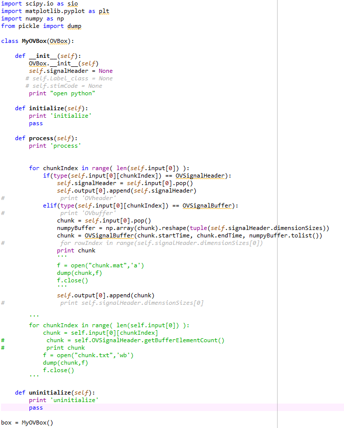 in the code ,i print the received 'chunk',<br />than output the chunk to 'output[0]'