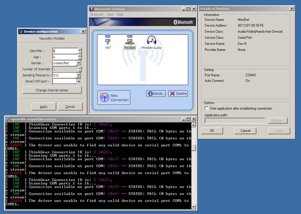 OpenViBE COM Port Issue